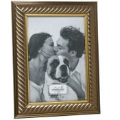 Wholesale - 5"x7" Rope Frame Bronze Gold C/P 6, UPC: 782552492761